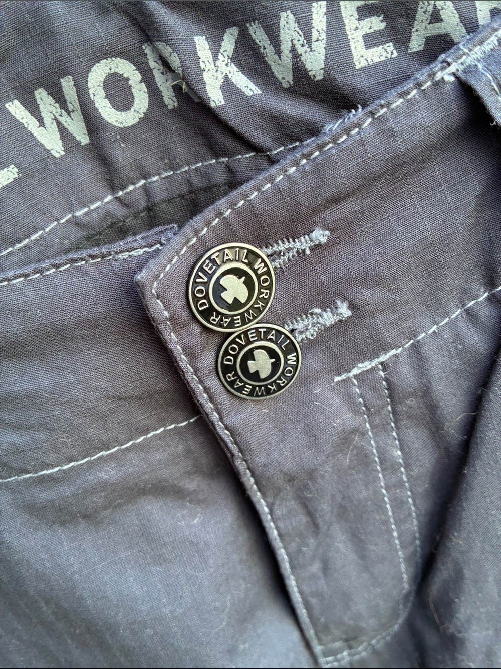 Dove Tail Workwear Women's Black Cargo Jeans - Picture 2 of 4